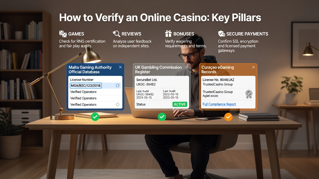 How to Verify an Online Casino Is Legitimate, Safe, Legal, and Trustworthy Before You Join